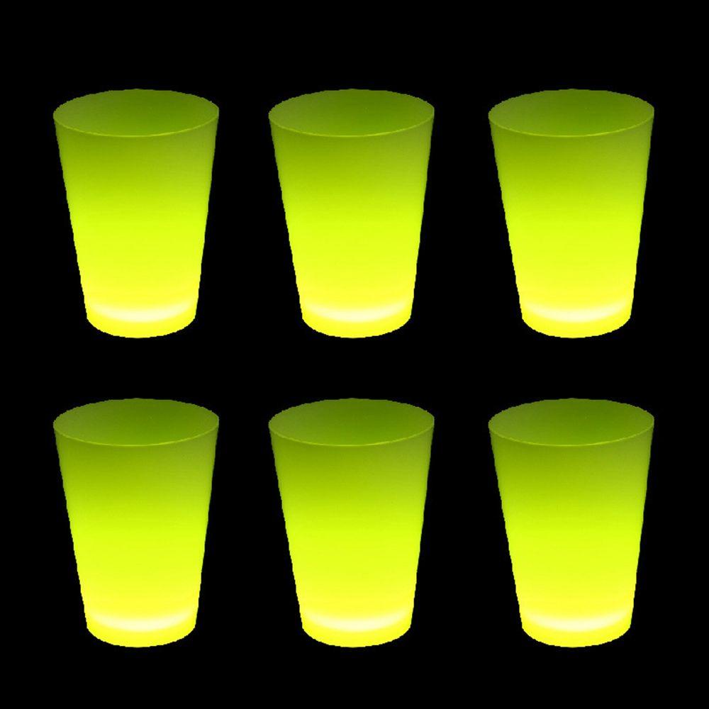 YIYU Ly Thủy Tinh Uống Rượu Có Đèn LED Phát Sáng Độc Đáo