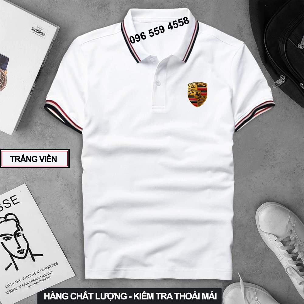 Áo thun Polo Porsche Cao Cấp - Polo có cổ Logo Hãng Xe Ô tô nhiều màu sang trọng, lịch lãm, đẳng cấp, thời trang | BigBuy360 - bigbuy360.vn