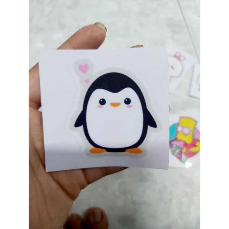 Tem Decal Hình Thú Cute Lộn Xộn Dán Xe Nón Giá Rẻ