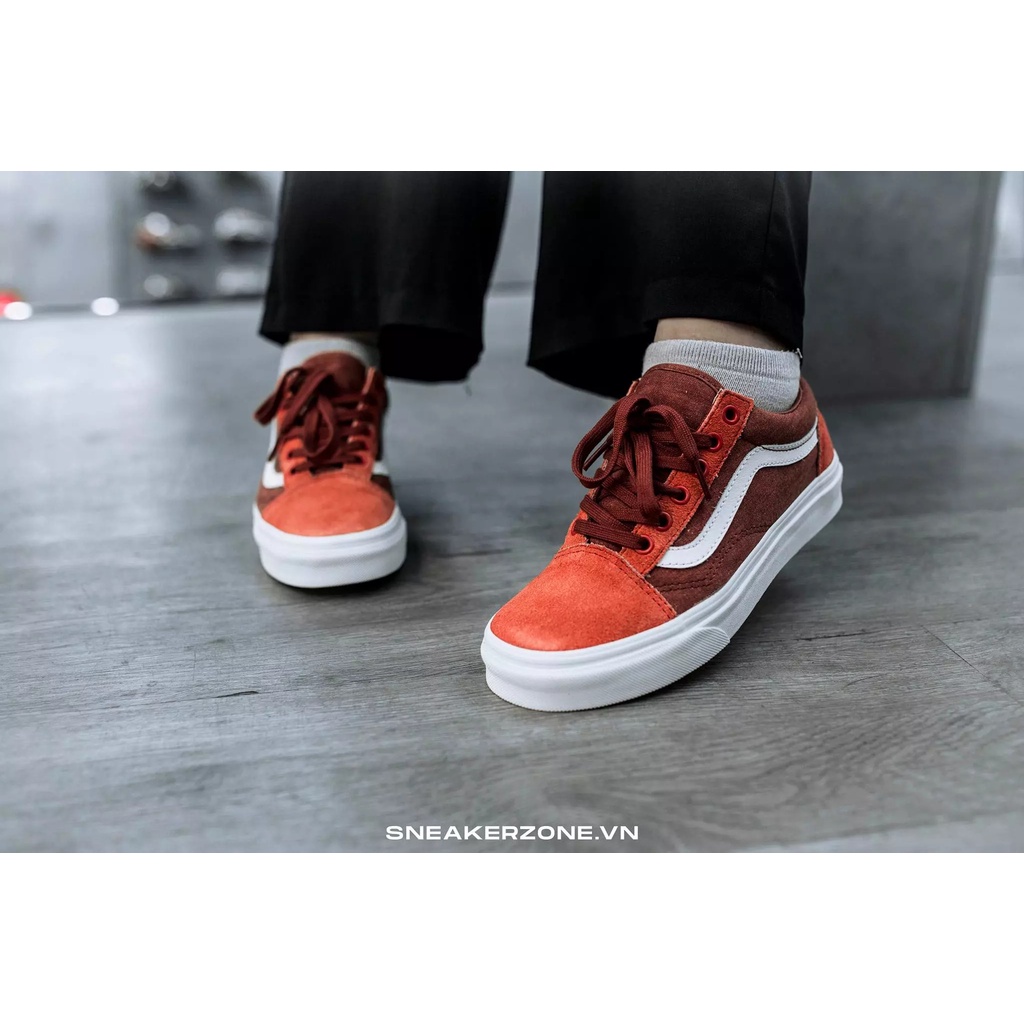 Giày chính hãng Vans Old Skool Classic x Jcrew 'Red Orche' - RC3