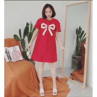 Đầm suông đỏ Free size.