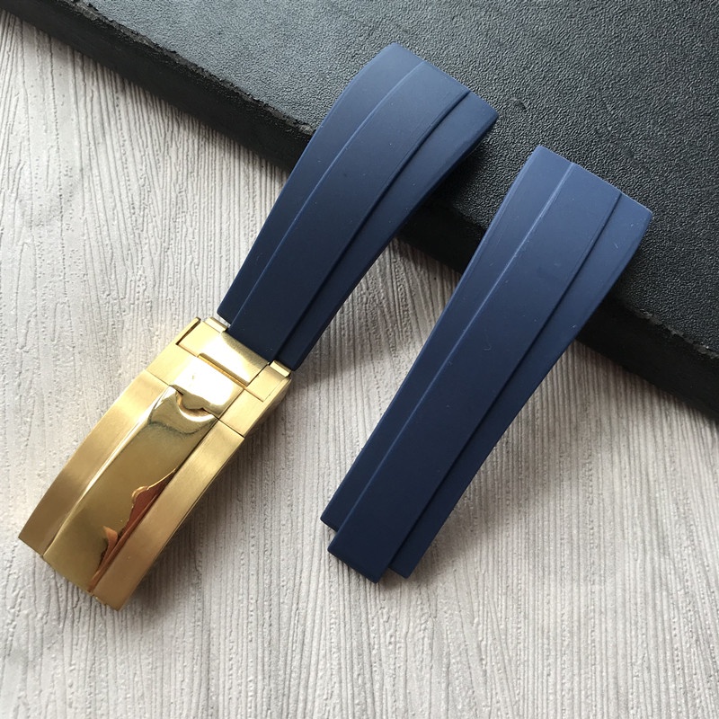 Phù Hợp Dây Cao Su 21mm Thấm Hút Sốc Cho Đồng Hồ Rolex