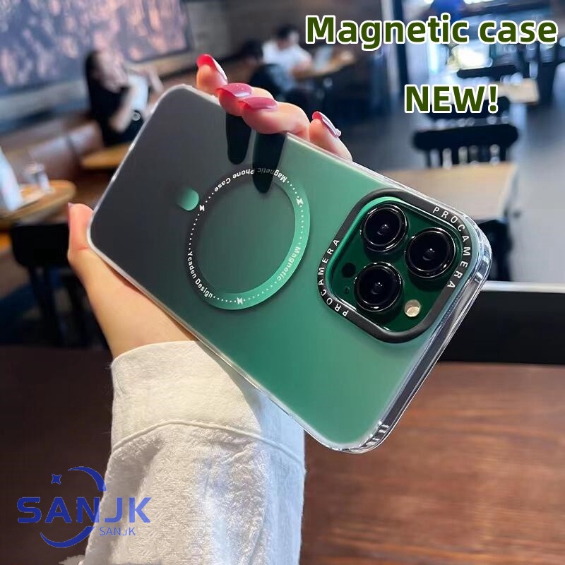 Mới!! Ốp Điện Thoại Từ Tính Màu Gradient Cho iPhone 11 12 13 14 Pro Max ốp điện thoại