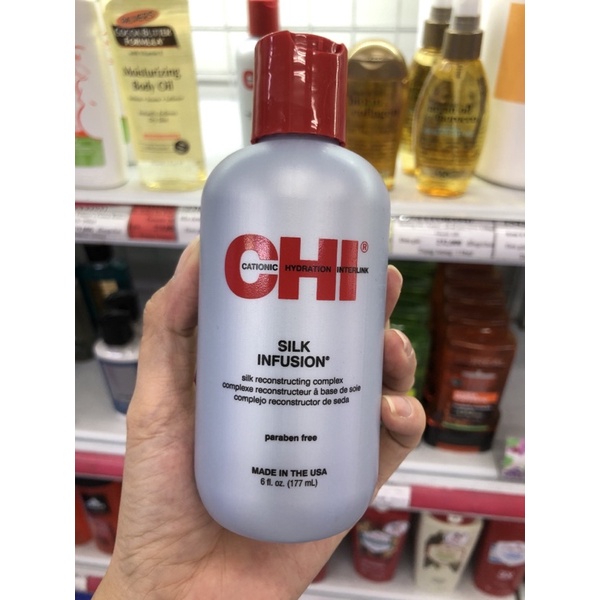 Tinh dầu dưỡng tóc CHI Silk Infusion| Mái tóc mềm mại bóng mượt và chắc khỏe