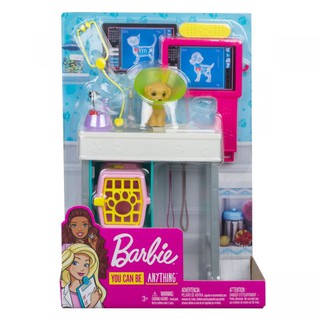 Đồ chơi búp bê Barbie - Bộ phụ kiện đồ dùng nghề nghiệp Barbie - Phòng khám thú cưng  - Mã sp: GJL68/FJB25 - HĐT