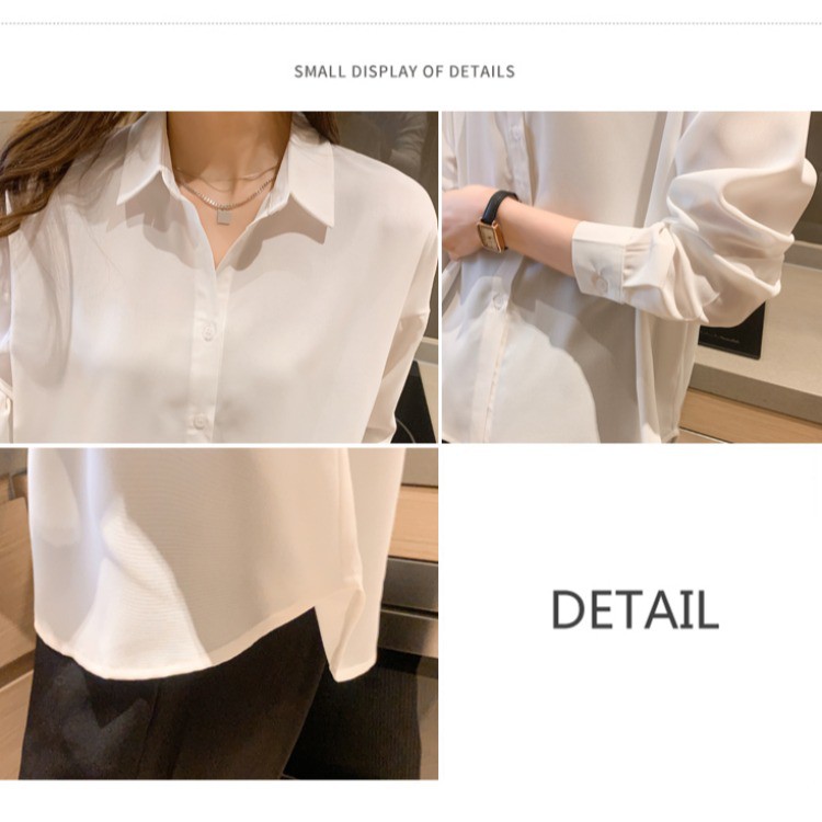 Áo Sơ Mi Voan Tay Dài Thời Trang Dành Cho Nữ