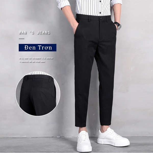 Quần Âu Nam, Quần Baggy 4 Màu Co Dãn Ôm Ống Côn Vải Chống Nhăn Cao Cấp Không Bai, Xù - Dino Store