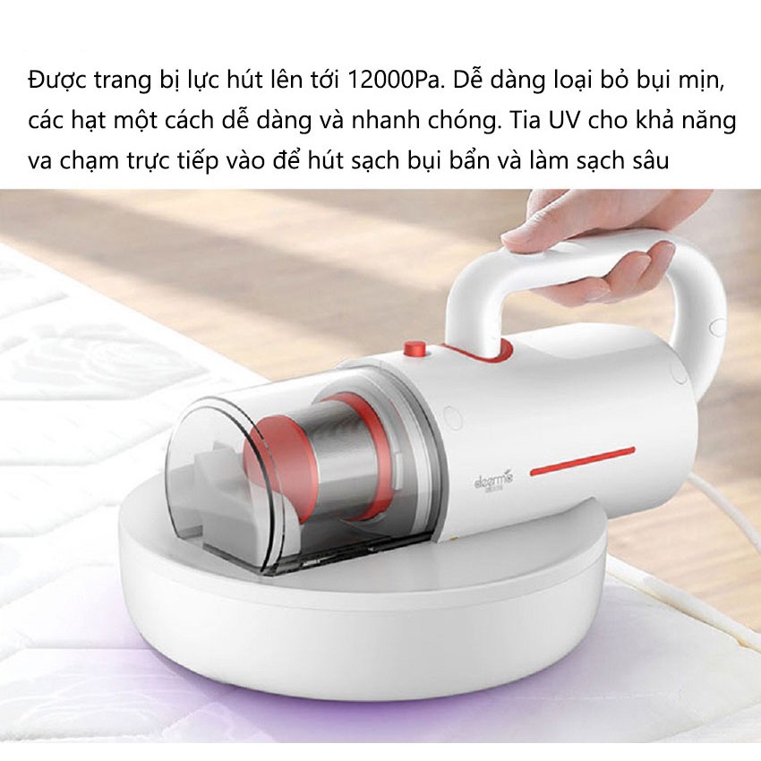 Máy Hút Bụi Giường Nệm Cầm Tay Diệt Khuẩn Đa Năng DEERMA CM1300