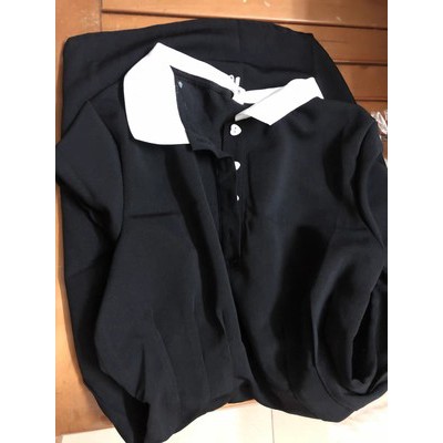 [ORDER] Váy đen kiểu dáng basic, kiểu cổ áo polo phù hợp với mọi hoạt động | BigBuy360 - bigbuy360.vn