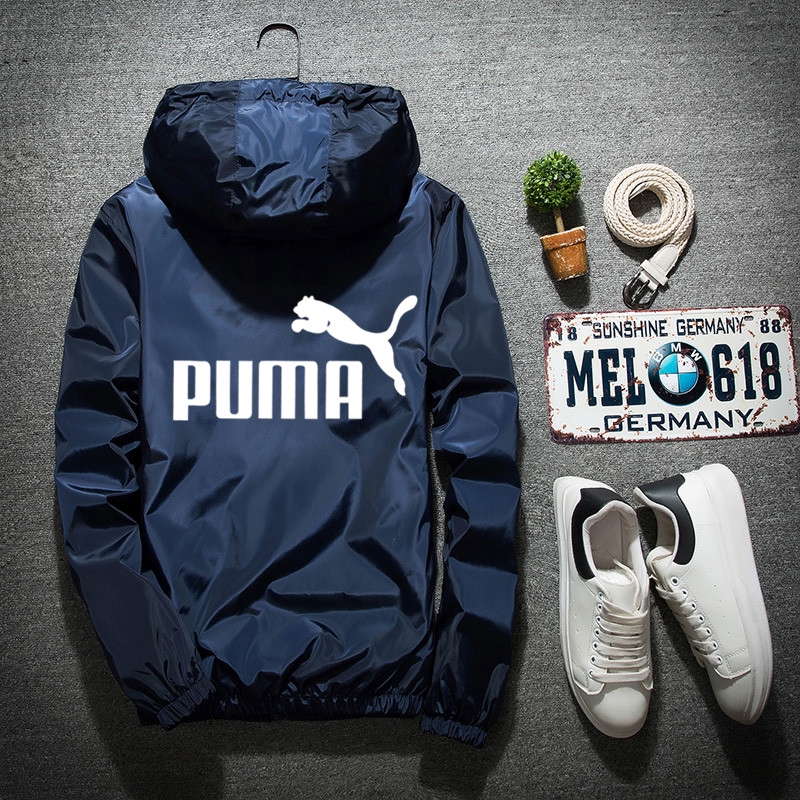 PUMA Áo Khoác Nam Có Nón Thời Trang Hàn Quốc