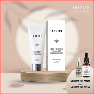 [Hàng Chính Hãng] Sửa rữa mặt, Sữa rửa mặt thảo mộc Inspire giúp tẩy tế bào chết, giảm mụn, sạch dầu nhờn.