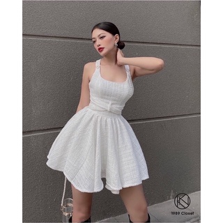 Đầm trắng xoè đi tiệc Kara Dress 1989 Closet