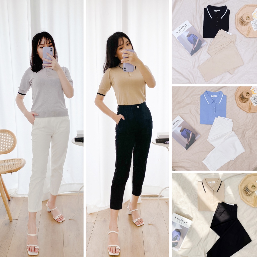 Quần Khaki Nữ YODY Co Giãn Tôn Dáng, Trẻ Trung QJN3072