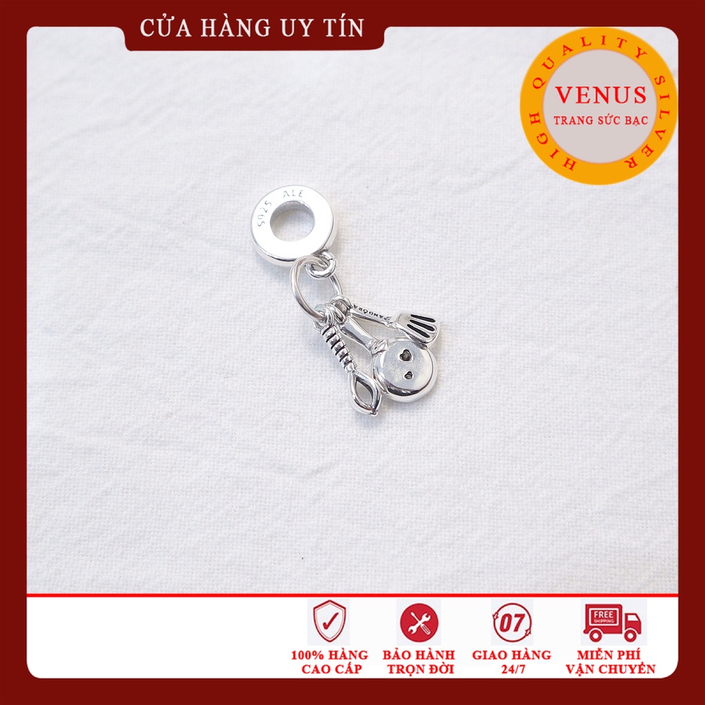 [Charm bạc 925 cao cấp] Charm bạc bộ phụ kiện bếp- Mã sản phẩm VENUSBEP