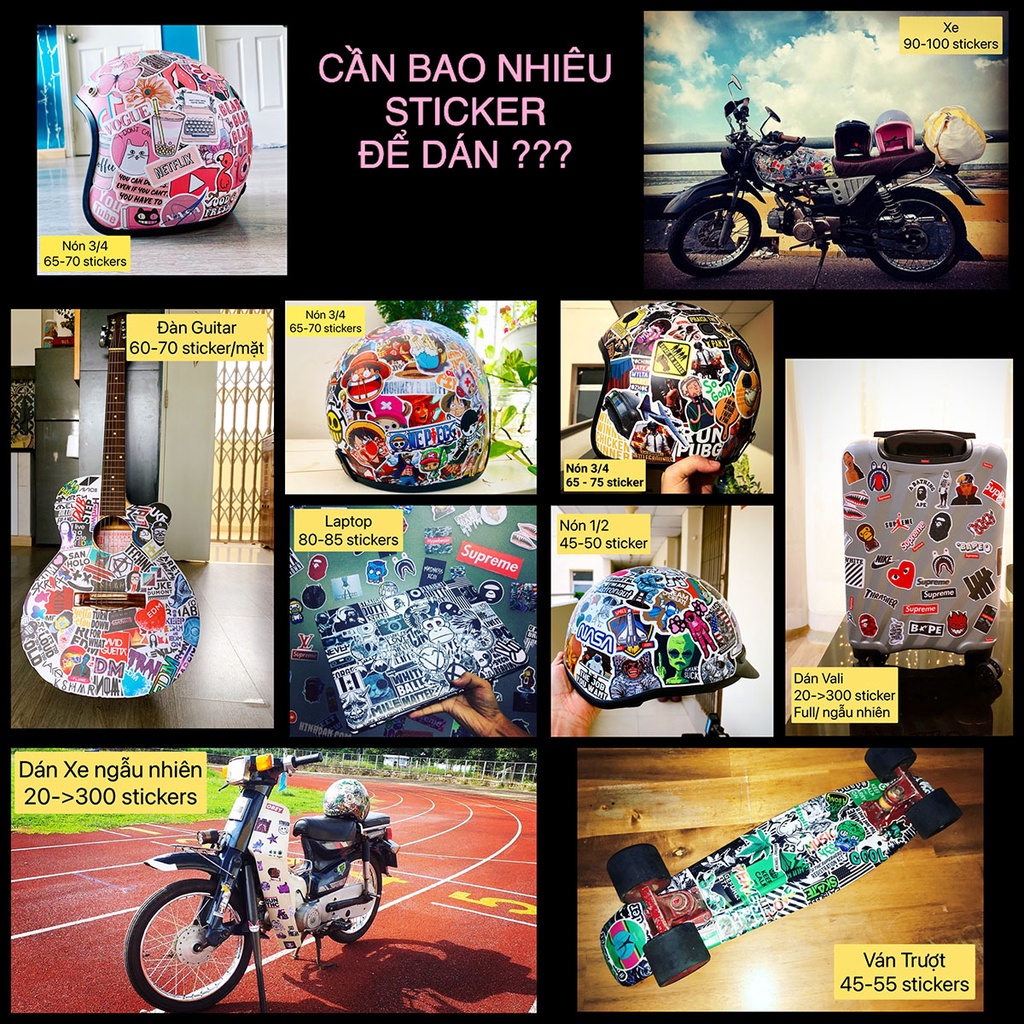 10 sticker Mochi siêu dễ thương ngộ nghĩnh - Chất liệu PVC chất lượng cao chống nước - Kích thước 4-6cm
