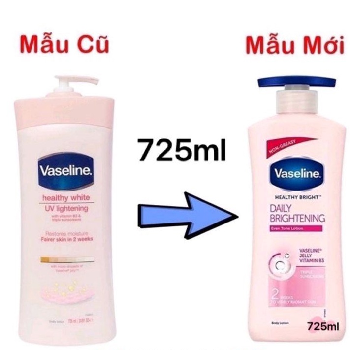 [USA] Sữa dưỡng thể Vaseline Healthy White UV Lightening 725ml