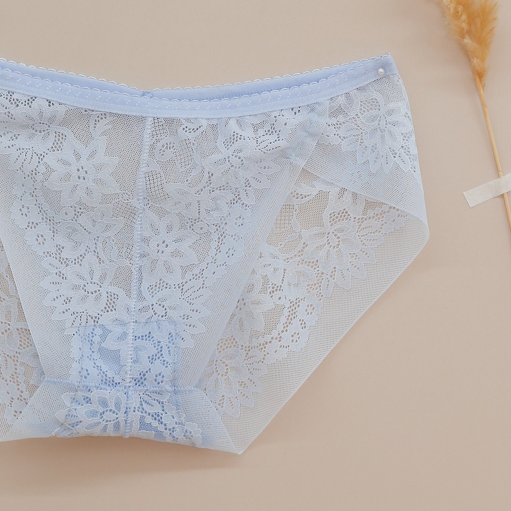 Quần lót ren nữ MOMOJAMA màu pastel dễ thương, thanh lịch (40-55kg) | BigBuy360 - bigbuy360.vn
