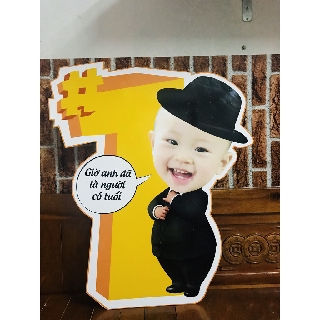 Chibi trang trí sinh nhật cao 60cm