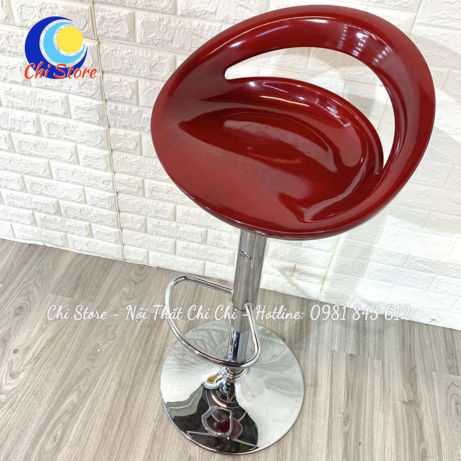 Ghế Chụp Hình, Ghế Quầy Bar, Ghế Ngồi Quầy Lễ Tân Mẫu Nhựa Khuyết Xoay 360 Độ Và Điều Chỉnh Độ Cao 60-80cm | BigBuy360 - bigbuy360.vn