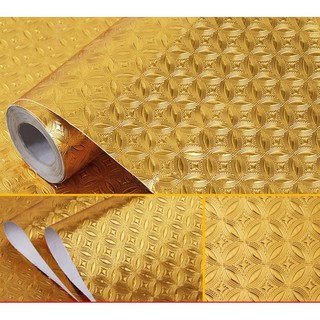 DECAL 1M dán bếp tráng nhôm khổ 60CM - đồng tiền vàng mới