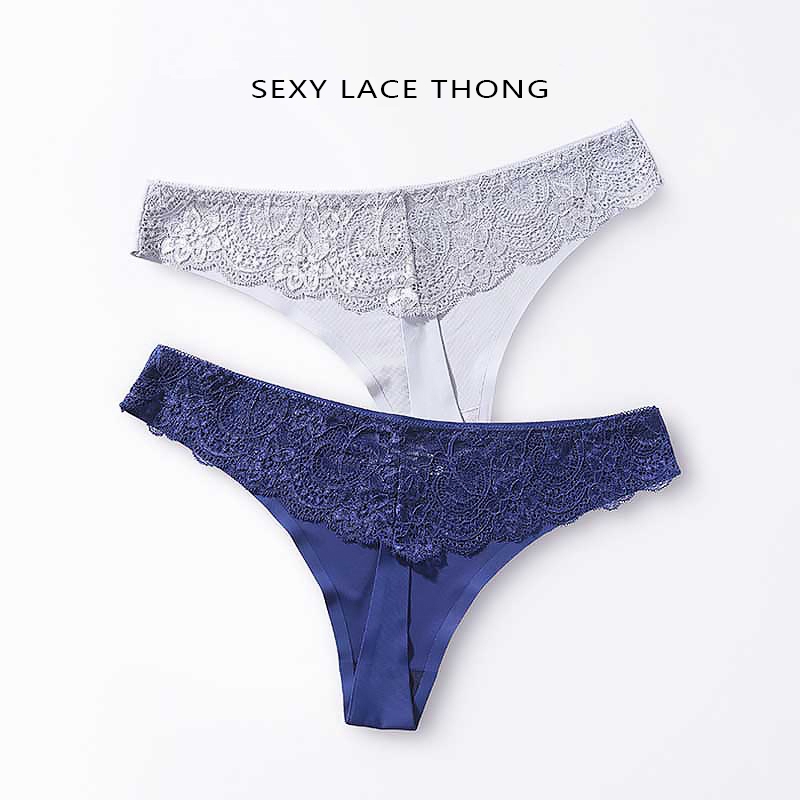 AOFEIQIKE Quần lót nữ lọt khe phối ren quyến rũ gợi cảm