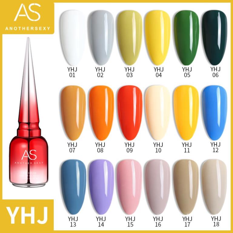 Sơn Gel AS vỏ đỏ  YHJ( Cam Kết Chính Hãng - làm khô sơn gel bằng máy hơ uvled )