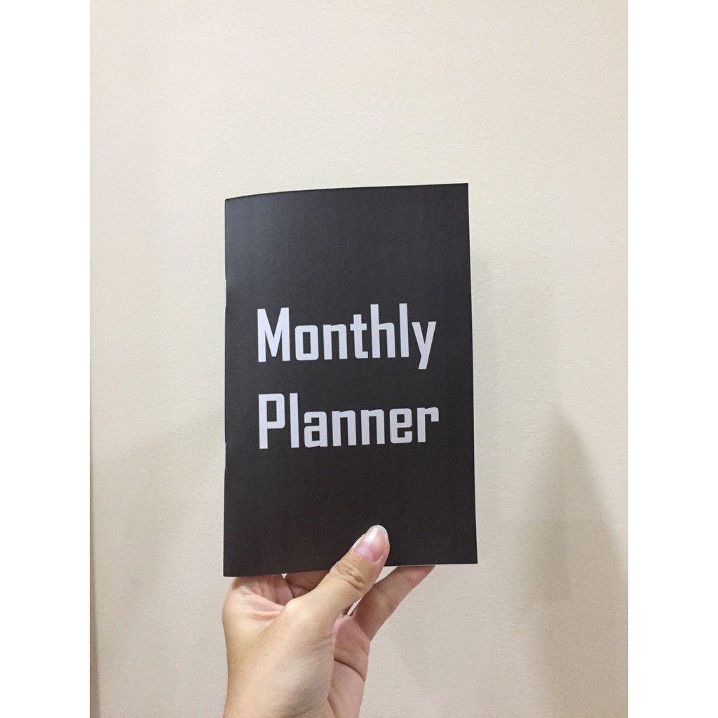 Sổ tay Monthly Planner Minimalist - Kế hoạch Tháng (Monthly Log), ngày (Daily Log), Theo dõi thói quen (Tracker)