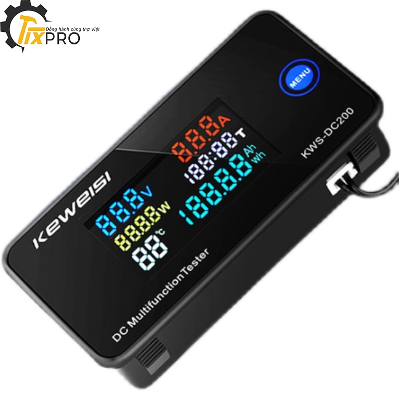 Đồng hồ đo điện DC 200V 50A cao cấp ( 6 thông số ) kèm trở Shunt