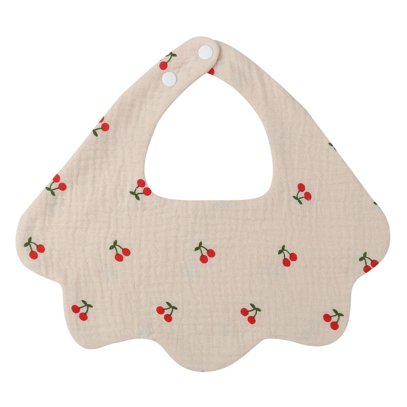 Yếm Ăn Thấm Hút Nước Bọt Có Khóa Cài Xoay 360 Độ Tiện Dụng Cho Bé