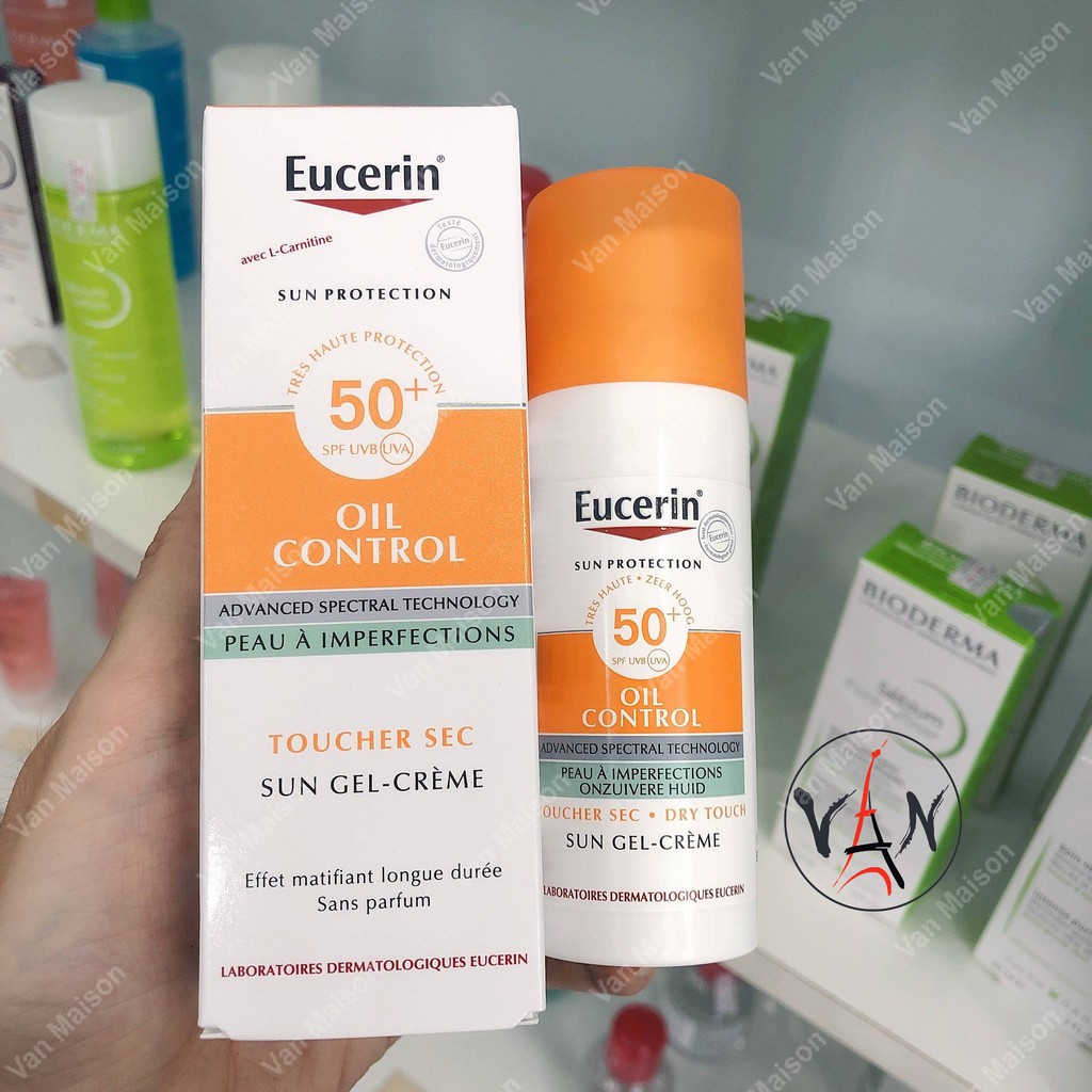 Kem chống nắng giúp kiểm soát nhờn Eucerin sun protection spf50+ sun gel-creme oil control dry touch 50ml | BigBuy360 - bigbuy360.vn