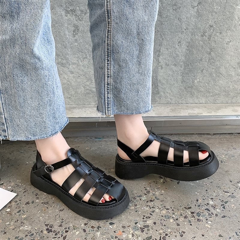 Giày Sandal Đế Dày Hở Ngón Thời Trang Mùa Hè Dành Cho Nữ