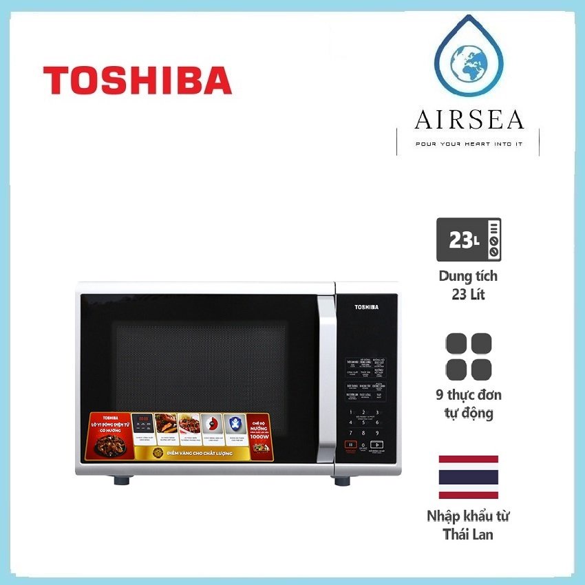 Lò Vi Sóng Toshiba ER-SGS23(S1)VN - 23L - Xuất Xứ Thái Lan - Có Chức N