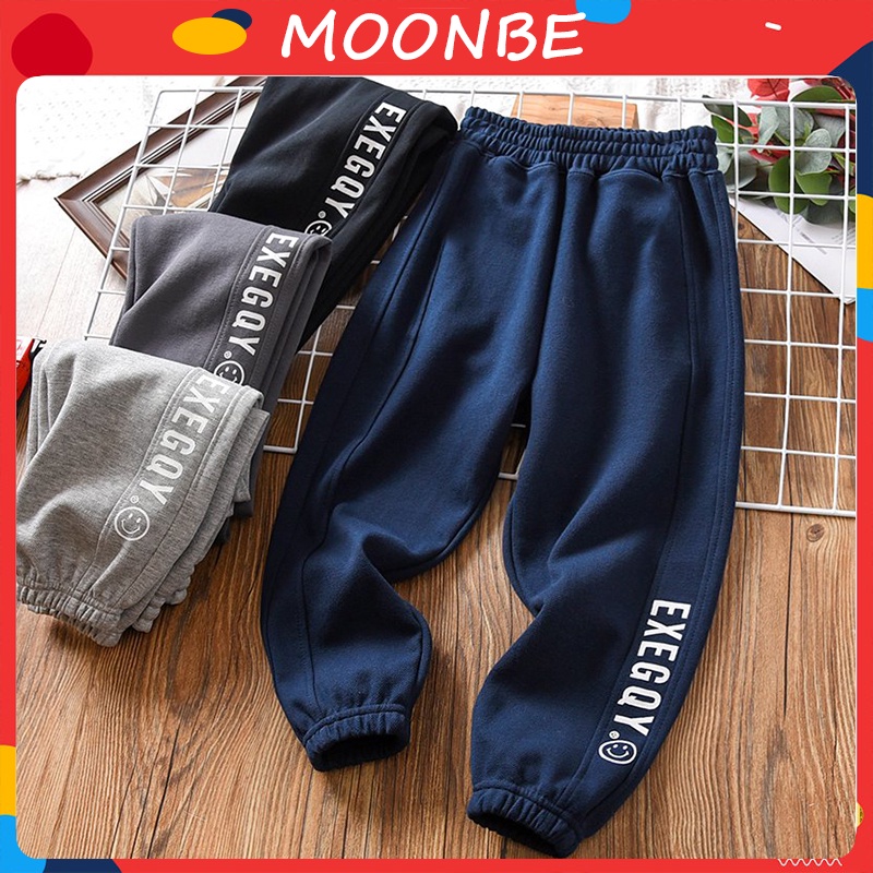 Quần nỉ cho bé trai bé gái từ 6-45kg, quần thu đông nỉ size đại chất da cá - Quần jogger EXE