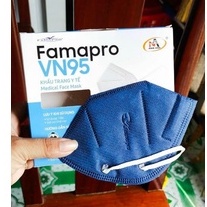 VN95 (N95)- HỘP 10 CÁI Màu Đen] Khẩu trang y tế N95 Màu Đen kháng khuẩn 4 lớp Famapro VN95