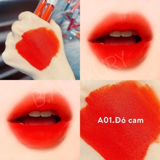 [A01.Đỏ cam] Son kem lì BA Special limited siêu lì không chì mềm môi hot 2021