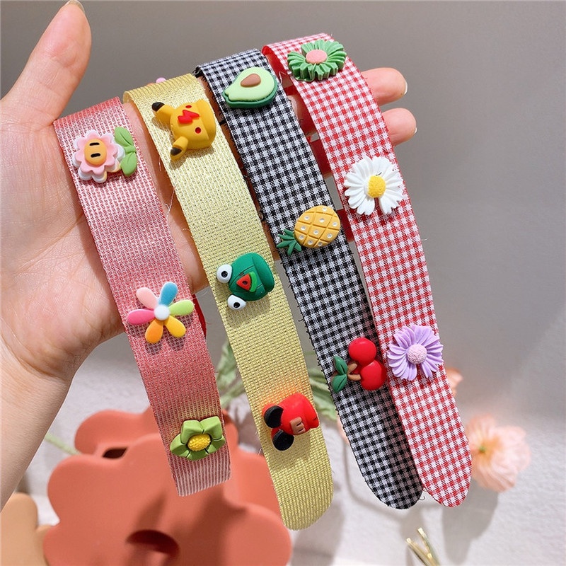 1pcs Cute Kids Velcro Headband Wash Face Hairband
