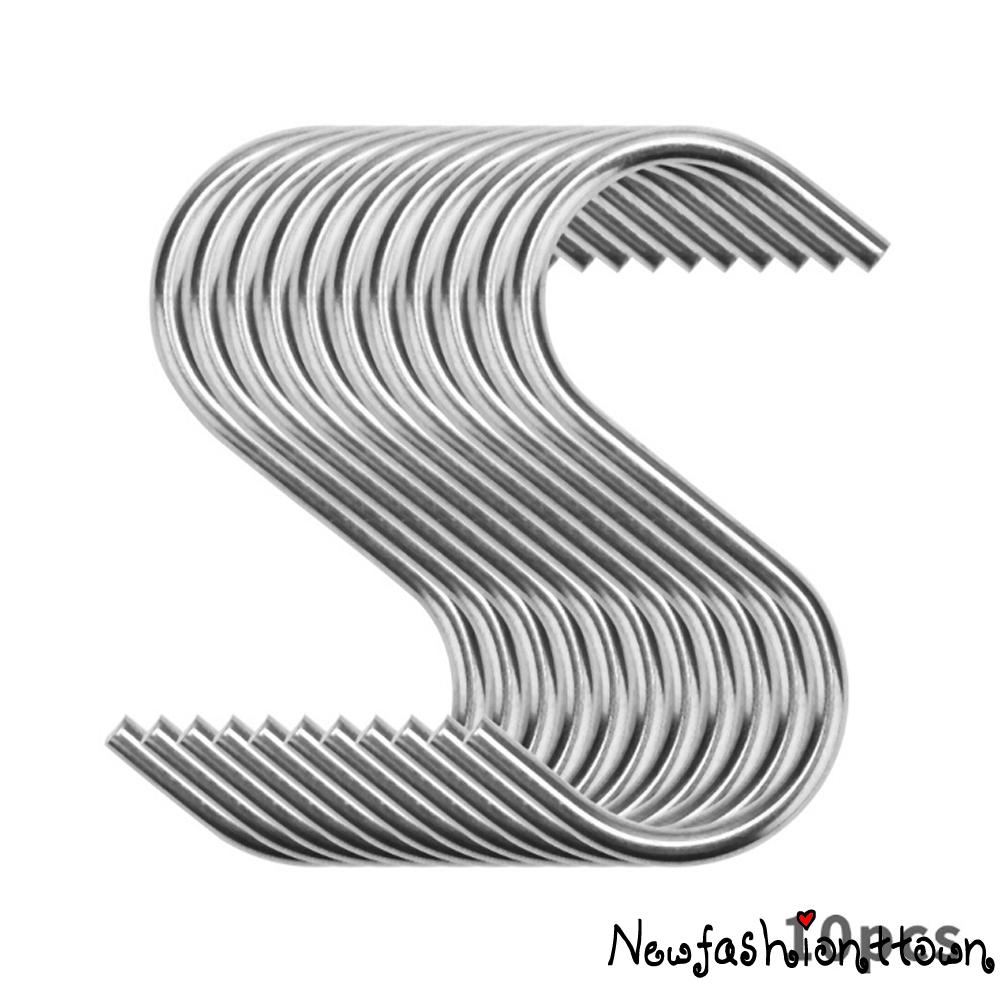 Set 10 Móc Inox Hình Chữ S Treo Đồ Đa Năng