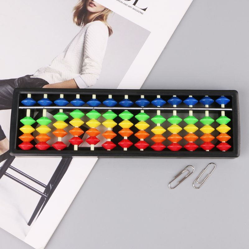 Bàn Tính 13 Cột Bằng Nhựa Có Thể Phân Hủy Với Màu Sắc