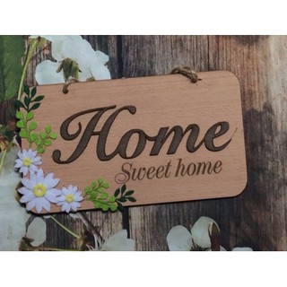 Bảng gỗ home sweet home treo trang trí shop trang trí phòng