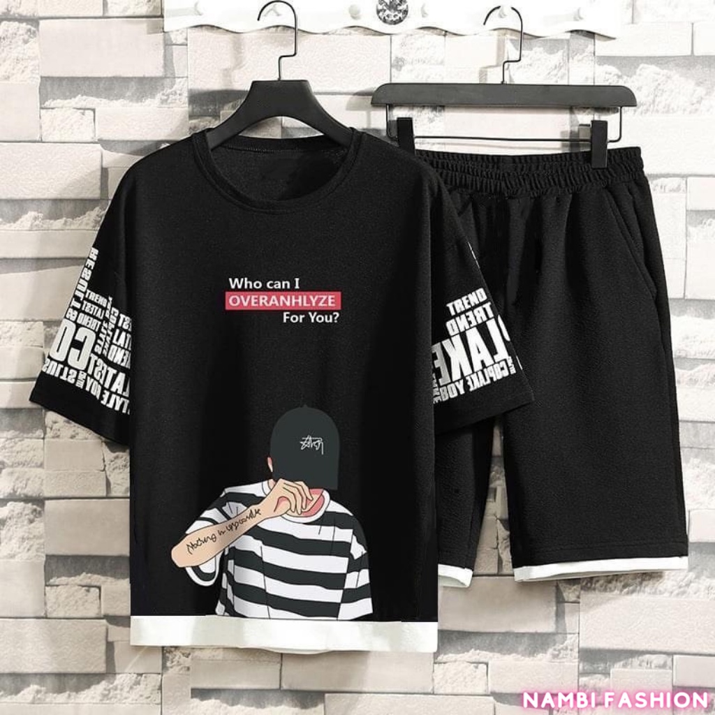 Bộ quần áo mặc nhà bộ đồ nam nữ mùa hè phong cách trẻ trung năng động NB5