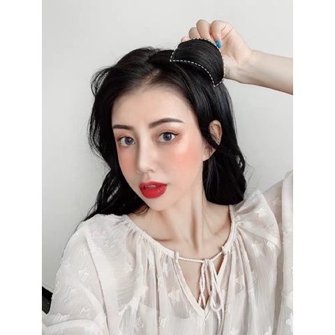Độn phồng mái tóc thật 10cm 15cm 20cm
