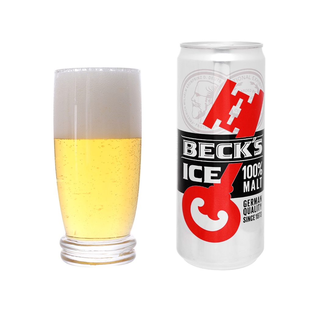 Lon bia Beck's Ice 330ml lẻ dùng thử | Chính hãng