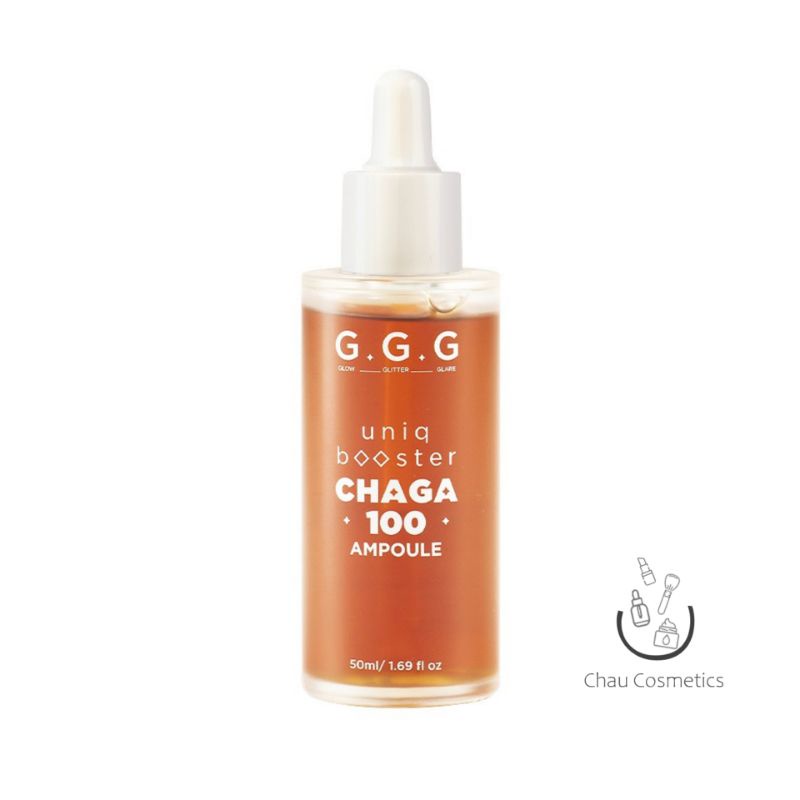 Tinh chất GGG Uniq Booster Chaga 100 Ampoule Serum Từ Nấm Chaga Phục Hồi, Làm dịu và Cấp ẩm G.G.G 50