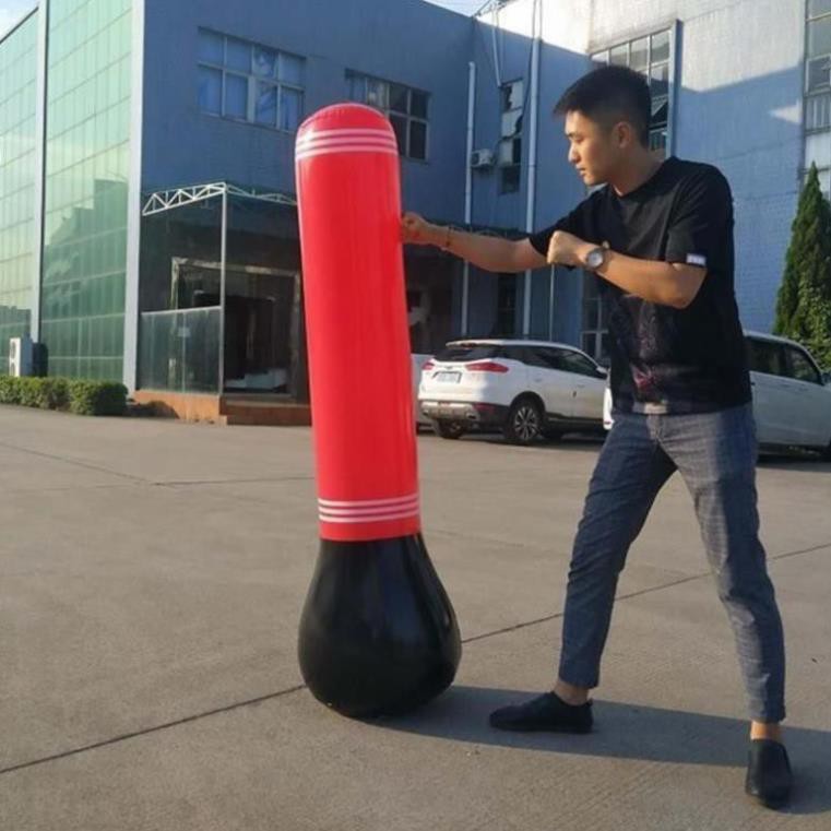 Trụ đấm đá Boxing 1.6m bơm hơi_ (TẶNG KÈM BƠM)