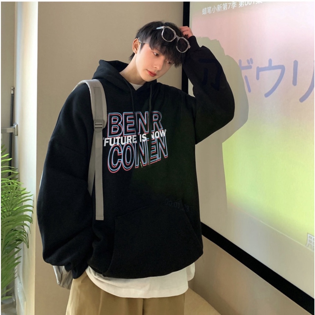 FREESHIP Áo hoodie, Áo Nỉ In Hình Họa Tiết BENRCONEN Vải Nỉ cotton form Rộng unisex Phong Cách ulzzang | BigBuy360 - bigbuy360.vn