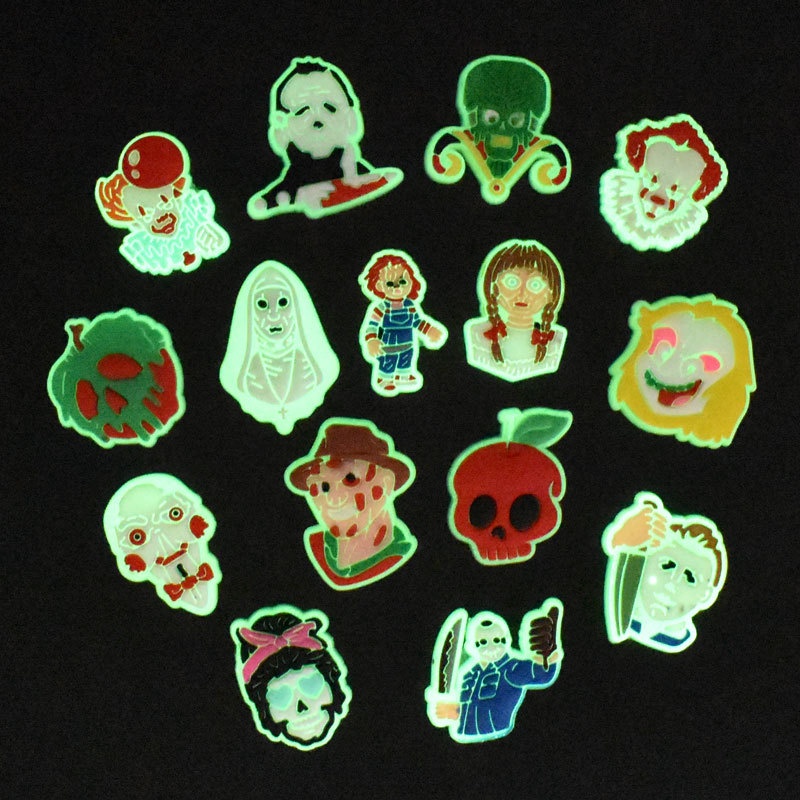 Ghim Cài Giày Dạ Quang Hình Con Ma Phát Sáng Trong Bóng Tối Độc Đáo Cho Nam DIY