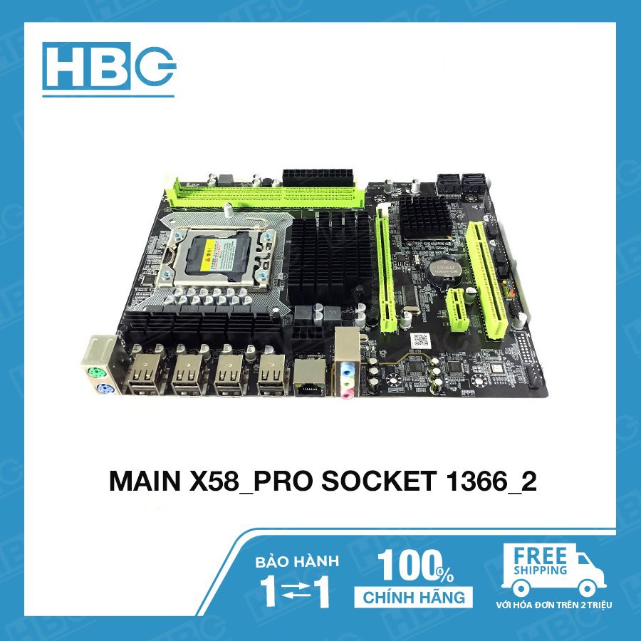 Main x58 Bo mạch chủ 1366 hỗ trợ ram ECC REG | Bo mạch main x58 pro sk 1366 xeon x5670, x5677 | WebRaoVat - webraovat.net.vn