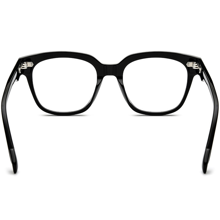 Mắt kính gọng vuông chữ V Thời Trang BORREGLS - kính mát không độ hai chấm hot trend chống ánh sáng xanh và tia UV400