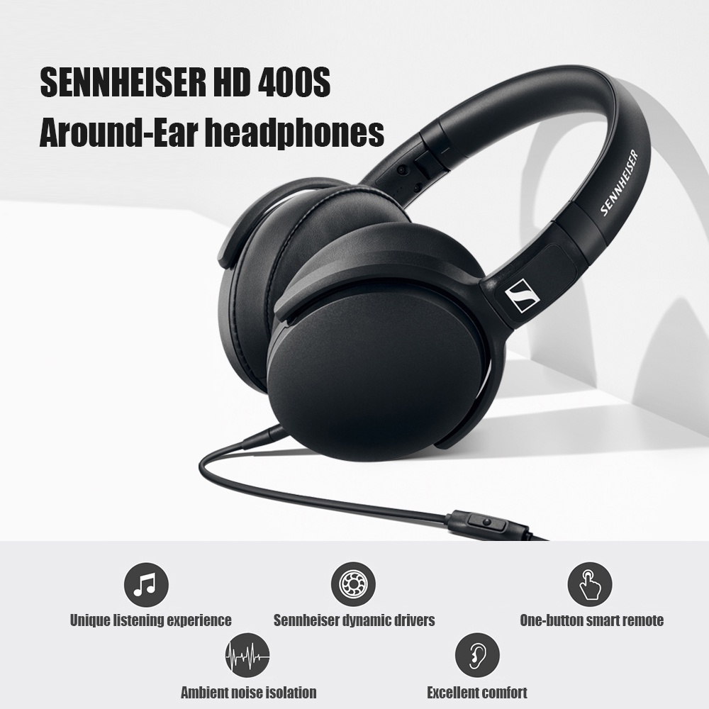 Tai Nghe Sennheiser HD 400S Chụp Tai Có Dây Bảo Hành Chính Hãng