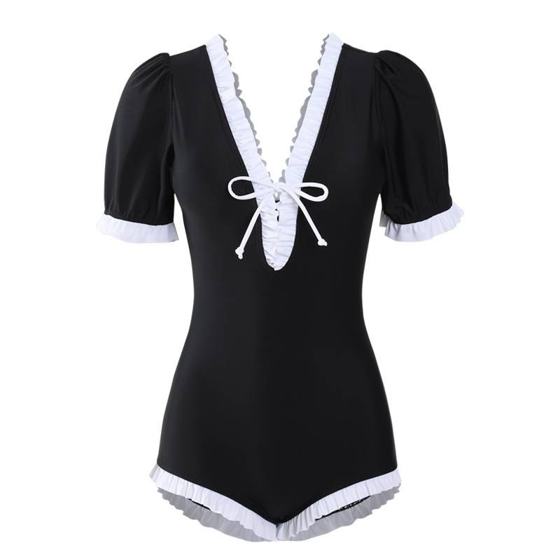 Bộ Đồ Bơi Tay Ngắn Ôm Eo Cỡ Lớn Phong Cách Hàn Quốc Mới 2021 Cho Nữ | BigBuy360 - bigbuy360.vn